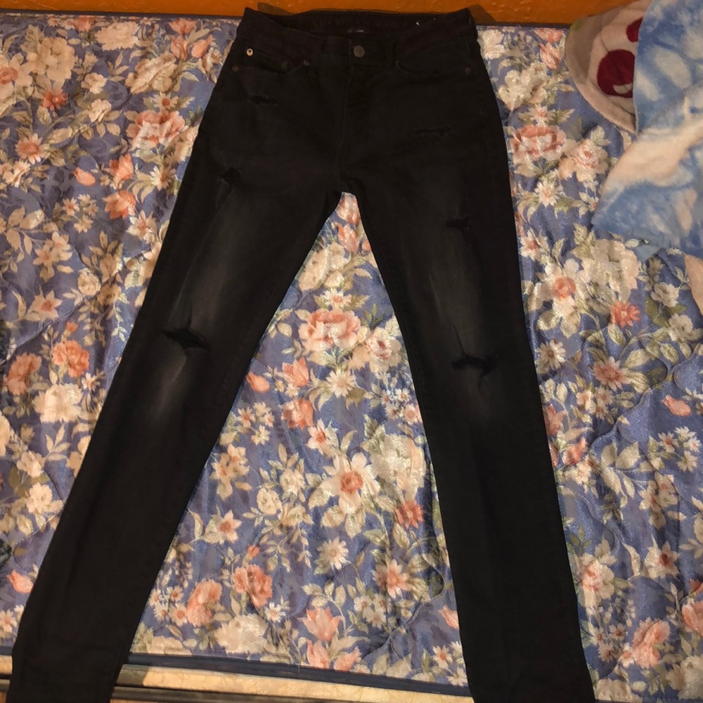 American Eagle black skinny jeans